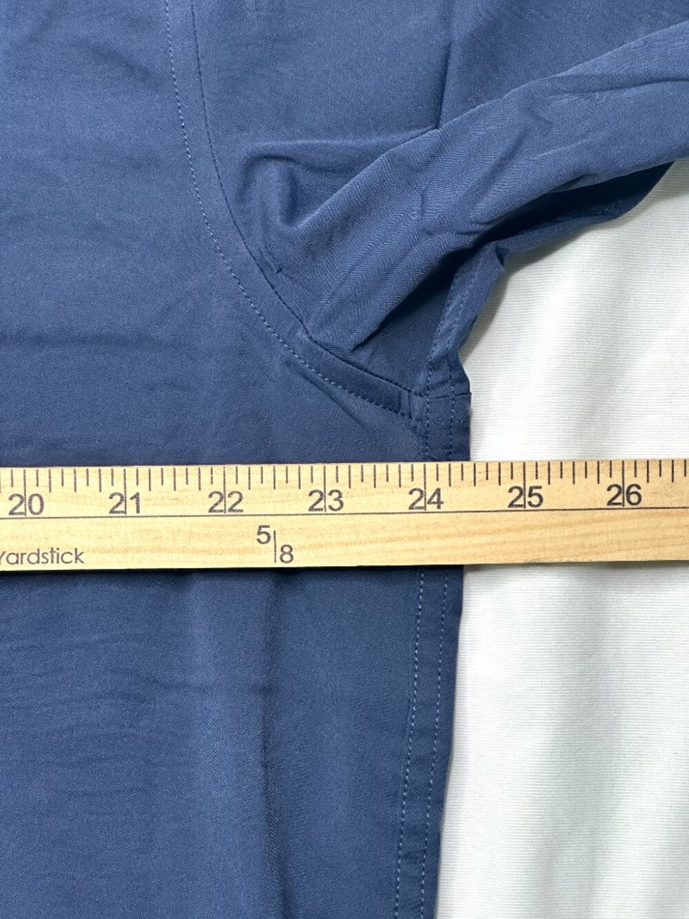 Men's Navy Casual Button-Down Shirt - Picture 9 of 10